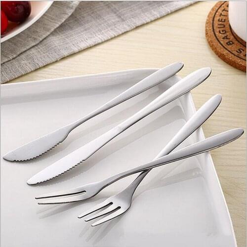 3pcs/set Stainless Steel Mini Party Forks and knife Fruit cake Forks with Prong Bistro Cocktail Tasting Appetizer Forks Set