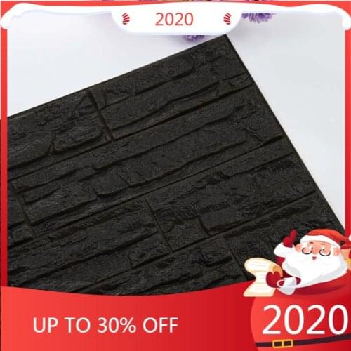 3D Brick Wall Stickers Living Room Decor Foam Waterproof Wall Covering Wallpaper For TV Background Kids Room