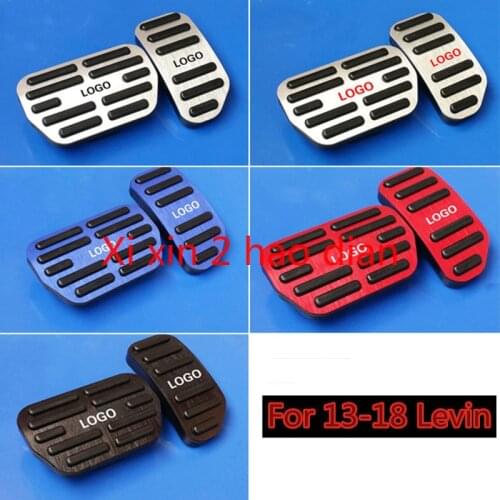 A3 For Toyota 13-18 Levin brake accelerator pedal aluminum alloy silicone car interior accessories
