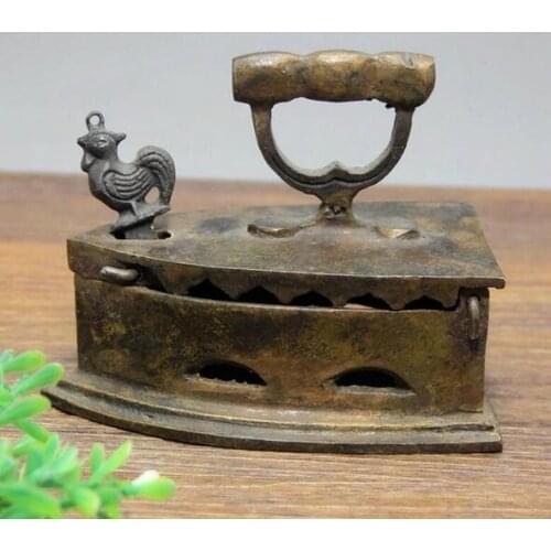 Antique bronze ornaments retro decor Home Furnishing old vintage brass iron iron Mini creative model