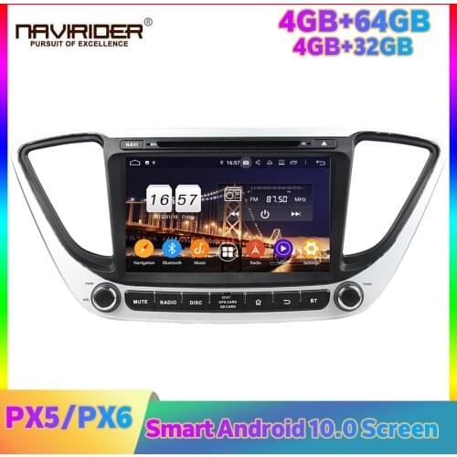 PX5 PX6 Car Radio Stereo Android Player For HYUNDAI Verna 2017 Carplay Head Unit Auto Multimedia Accent GPS Navigation Autoradio