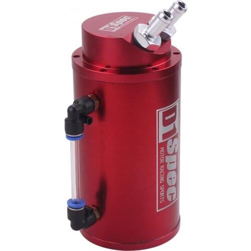 Car Universal D1 SPEC Engine Square Shape Oil Breathable Catch Can Oil Tank Reservoir Waste Oil Recycling Filter Tank