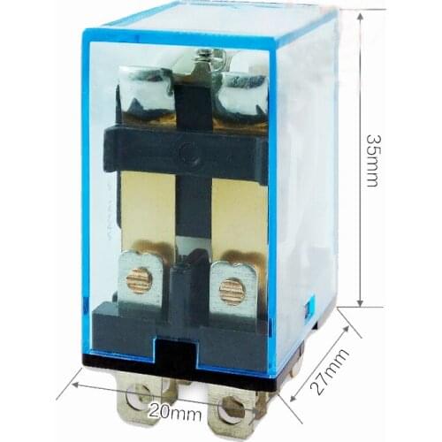 Free ship 10pc 2NO 2NC Electromanetic Relay LY2NJ 110V AC Coil Miniature Relay Replace JQX-13/HH62P 8PIN 10A Power Relay