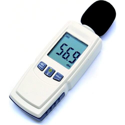High-Precision Digital Sound Level Meter Noise Volume Decibel Tester 30-130dBA Audio Volume Monitoring Test Noise Detector