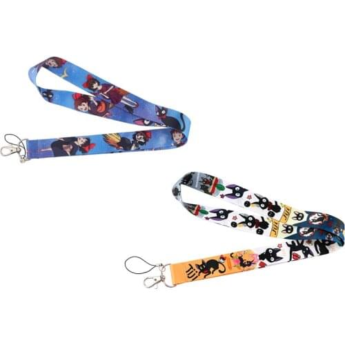 J2525 Creative Anime cosplay Lanyard Keychain Lanyards for keys Badge ID Mobile Phone Rope Neck Straps Accessories Gifts
