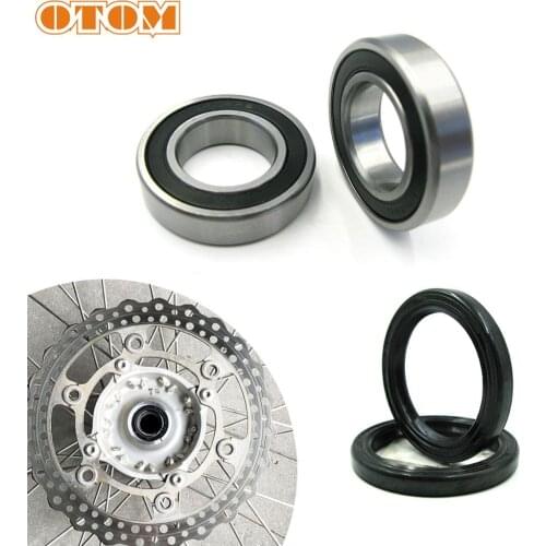 OTOM Motorcycle Front Rear Wheel Hub Oil Seal Bearing Set For KAWASAKI KX250F KX450F 2007-2020 Dirt Bike Enduro Accessories