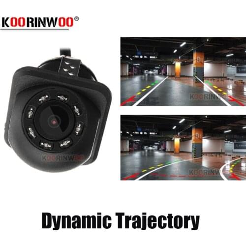 Koorinwoo Car Dynamic trajectory Reversing camera Parking Guide view Camera Back up Rear view Night Vision Parking Video System