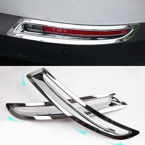 ABS Chrome Rear Tail Fog Light Lamp Cover Trim For Volkswagen VW Jetta MK6 2015 2016