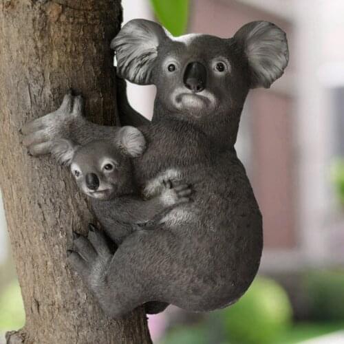 Outdoor Garden Resin Koala Crafts Statues Decoration Home Courtyard Balcony Cute Animal Sculptures Decor Park Ornaments