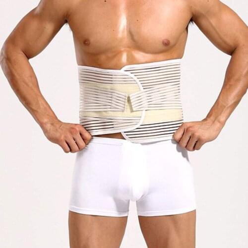 Fine Waist Trimmer Belt Lumbar Lower Back Brace and Support Belt with Breathable Mesh and Dual Adjustable Straps for Back Pain