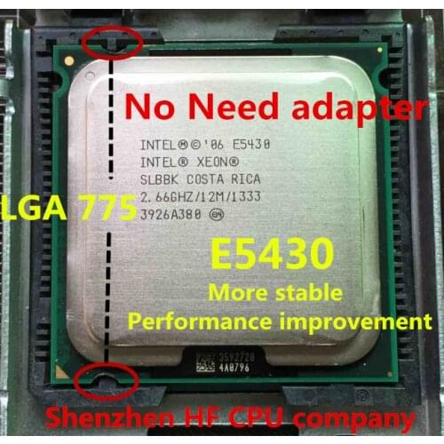 Lntel Xeon E5430 2.66GHz/12M/1333Mhz/CPU equal to LGA775 Core 2 Quad Q9300 CPU, works on LGA775 mainboard no need adapter e5430