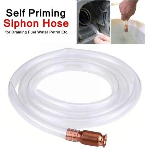 Manual Suction Pipe Gas Siphon Pump Gasoline Fuel Water Priming Transparent Shaker Safety Pipe Siphon Hose Hoses Self Plumb N2O5