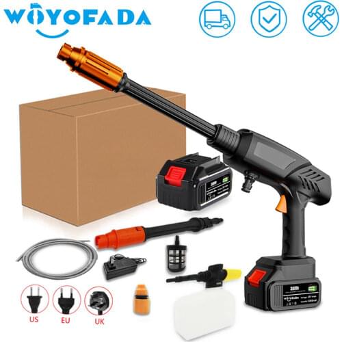 Water Jet Cordless Car Wash High Pressure Cleaner Spray Wash Tools Car Washer Power LED Display