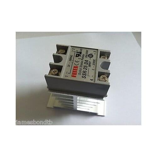 Solid State Relay SSR-25DA 25A 24-480V Heat Sink