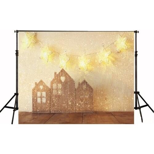 VinylBDS Newborn Photography Background 5x7ft Star Custom Photo Backdrops Wood House Model Cotton Photocall Bodas Personalizar