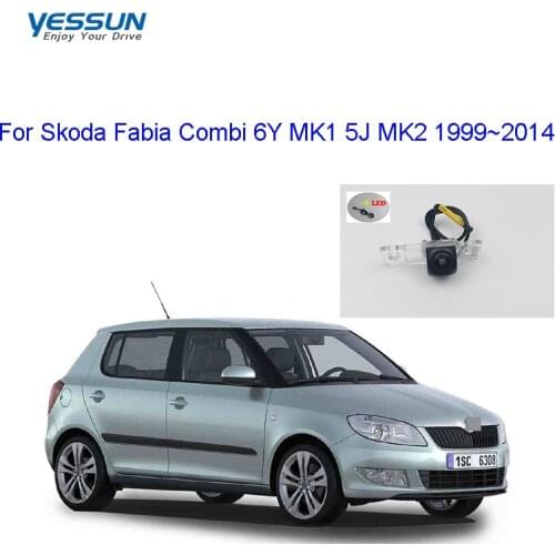 Yessun Fisheye Rear view camera For Skoda Fabia Combi 6Y MK1 5J MK2 1999~2014 AHD 720P backup camera/ license plate camera