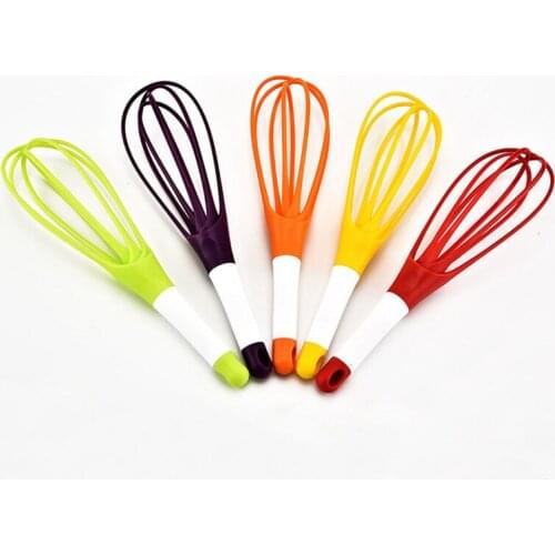 1PC Egg Whisk Plastic Manual Egg Beater Foldable Food Blender Milk Cream Batter Balloon Agitator Egg Stirrer Kitchen Gadgets