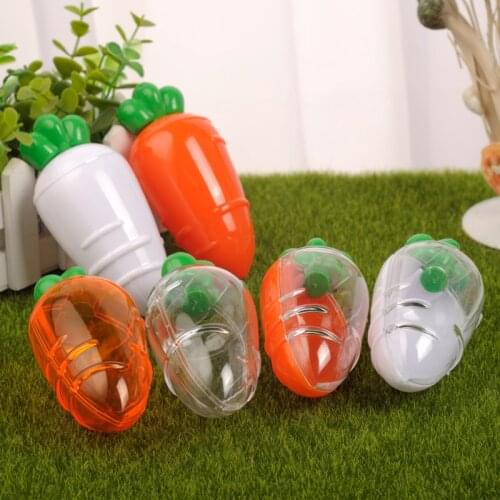 10pcs Carrot Shaped Clear Holiday Gift Boxes Candy Container Chocolate Snack Box Party Favors for Wedding Birthday Baby Shower