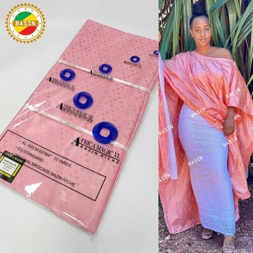 160 CM XL Size Fragrance Bazin Riche Fabric With Good Smelling Basin Riche Brocade For Gambia Fashion Women Dresses Laces Fabric