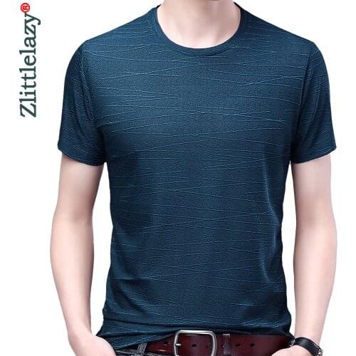 2021 New Casual Short Sleeve T Shirt Men Tshirt Summer Mens Clothing Striped T-shirt Streetwear Fashion Tee Shirts Tshirts 436