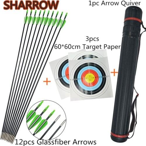 40lbs Adult Archery Straight Takedown Recurve Bow RH With 5pcs Fiberglass Arrows Arrow Tube For Shooting Practice Accessories