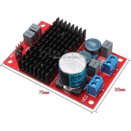 50PCS/LOT DC 12V-24V 100W BTL Out TPA3116 Mono Channel Digital Power Audio Amplifier Board