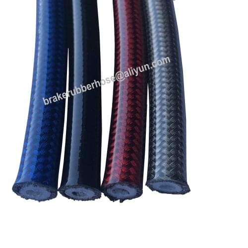 AN3 Automotive motorcycle 1/8" 304 stainless steel wire ptfe braided PVC covered brake line fuel line 1M