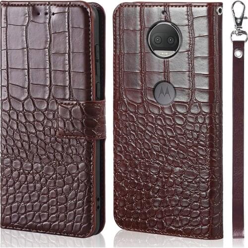 DOREXLON Case for Motorola Moto G5S Plus XT1803 XT1805 XT1806 XT1804 XT1802 cover Crocodile texture leather flip Case