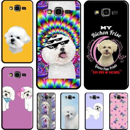 Cute Bichon Frise Dog Puppy Cartoon For Samsung Galaxy J7 2017 J1 J3 J5 A3 A5 2016 J4 J6 A6 A8 Plus J8 A7 A9 2018 Case Coque