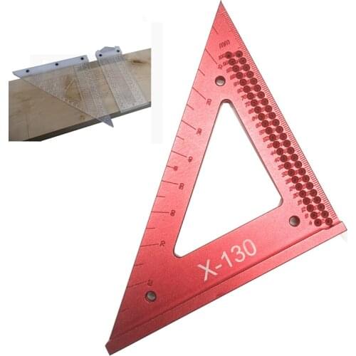 Woodworking Line Ruler Hole Scribing Gauge Woodworking Crossed-out Measuring Tool Precision Squares Triangle Ruler