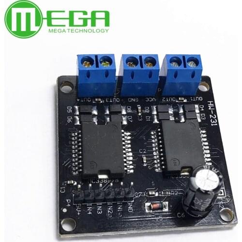 Dual MC33886 Motor Driver Module 5A for Robot Smart car 5-12V