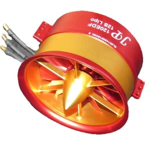 EDF metal 120mm ducted fan with brushless motor 12S thrust up to 9 KG