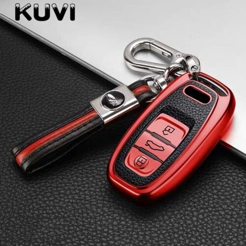 New hot sale TPU Car Key Cover Fob Case Shell For Audi A1 A3 A4 A5 A6 A7 A8 Quattro Q3 Q5 Q7 2009 2010 2011 2012 2013 2014 2015