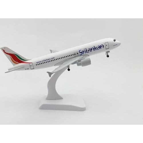 20 cm Sri Lanka alloy A320 Card Aviation Gift Alloy Airplane Model Collection Gift Toy