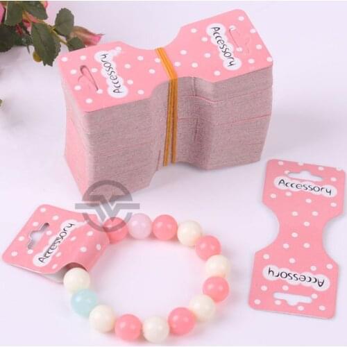 50pcs/lot Bracelet Packaging Card Paper Headwear Holder Necklace Packing Card Jewelry Store Accessories
