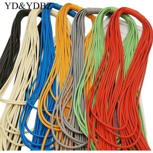 Short Necklace Black Orange And Cerise Plexiglas With Medium Gray Brushed Aluminum Thick Rubber Choker Vintage Jewelry for Women