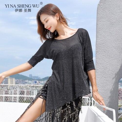 Summer Sexy Belly Dance Loose Bat Sleeve Top Practice thanks Of Female Belly Dance Competition Costumes Performance Clothing