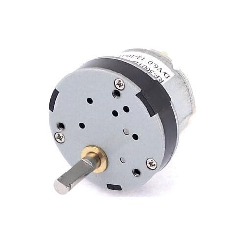 40GB-500TB 5mm Shaft Dia Pernament Magnetic 6V 12V DC Gearbox Geared Motor 7/15/30/50/70/100/130/200RPM