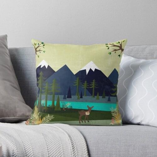 March Throw Pillow Cushion Cover Polyester throw pillows case on sofa home living room car seat decor 45x45cm