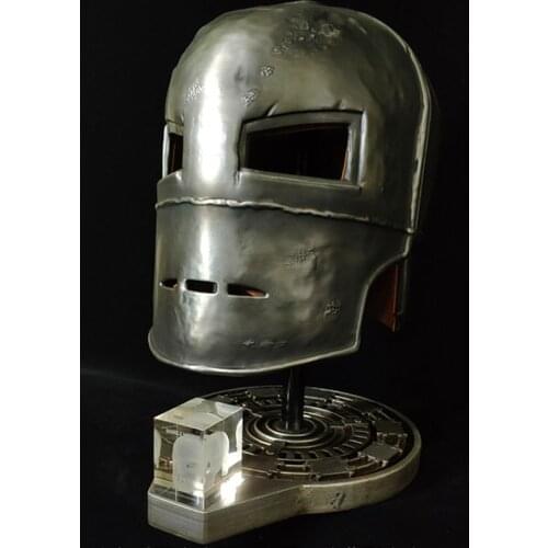 Hasbro Avengers Super Hero Iron Man Metal MK1 Helmet 1/1 Wearable Cosplay Action Figure Model Decoration Model Toys Gift