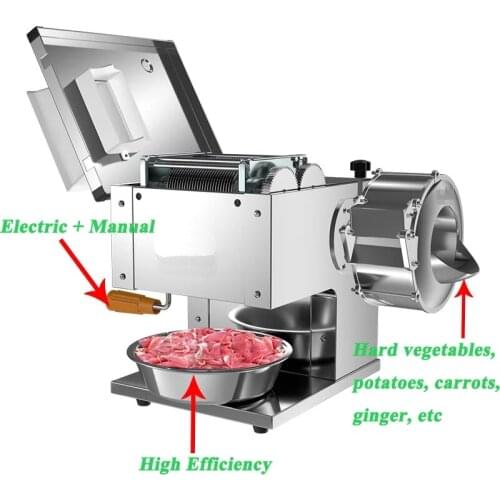 Multi-function meat Shredding machine Commercial electric cutting machine vegetable potato meat slicer