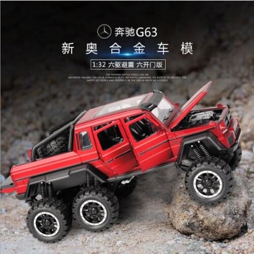 1: 32 Simulation Big Tire Alloy SUV Childrens Toy Car Model Boys Birthday Christmas Gift Red CAR
