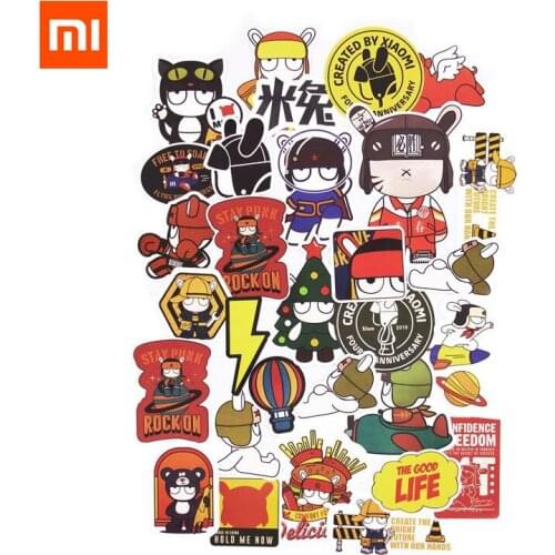 15 Pcs Mixed Xiaomi mitu Stickers powerbank Doodle Luggage Laptop Decal Toys Bike Car Motorcycle Phone Cartoon DIY Funny Sticker