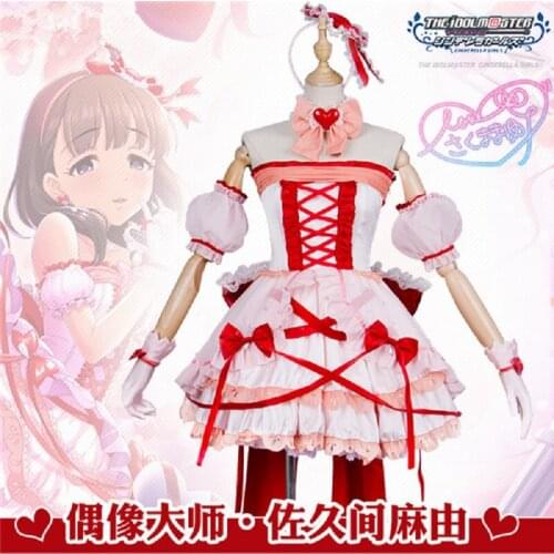 Hot Anime Sakuma Mayu Singing performance suit Halloween Cosplay Costume woman lovely dress