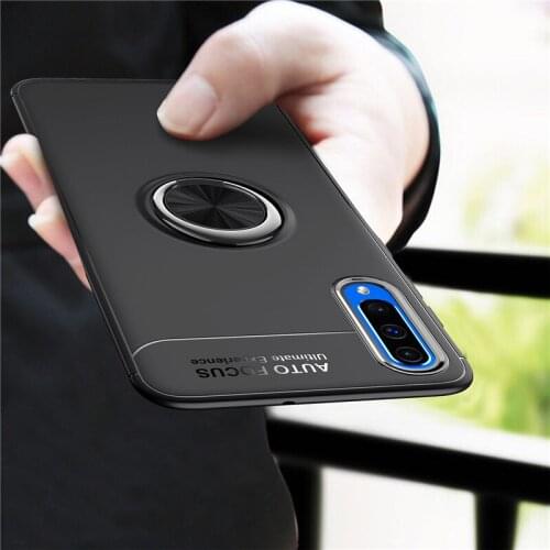 Shockproof Case For Samsung Galaxy A50 A70 Finger Ring Magnet Matte tpu Silicon Cover For Galaxy A10 A20 A30 A40 M10 M20 M30 A8S