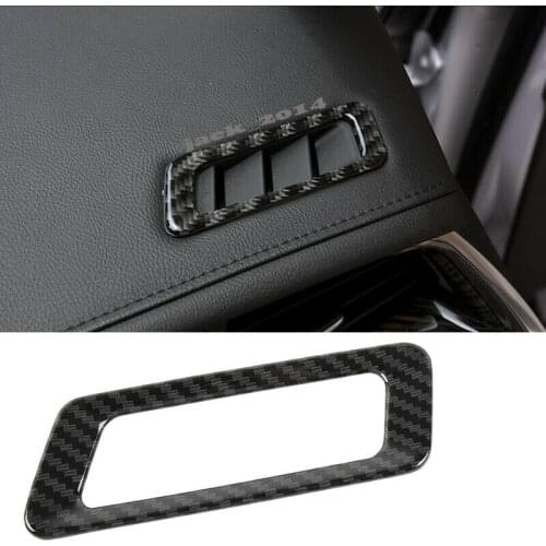Carbon fiber Air Vent Outlet Garnish Frame Cover Trim For Cadillac XT5 2016-2017