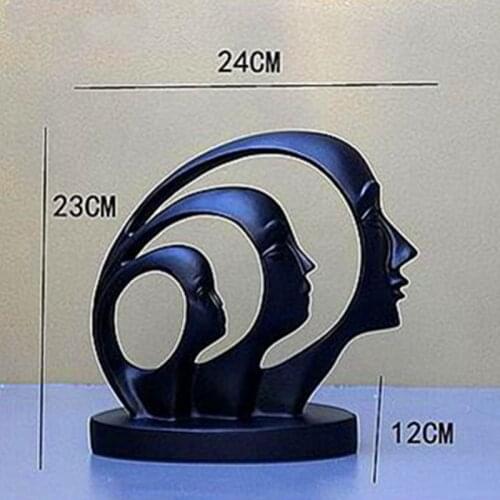 Sales European Style Abstraction Human-face Sculpture Creative Colophony Crafts Entryway Decoration G1765