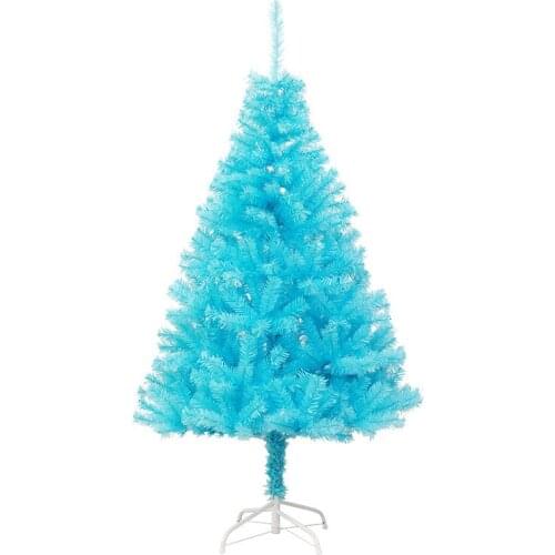 Christmas Day online celebrity New Style Blue Christmas Tree Set Mall Family Artificial Christmas Decoration Tree Silver package
