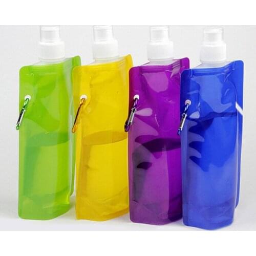 Water Bag Comes Flat Portable Foldable Bottle Outdoor Sport Supplies For Camping Free BPA#98