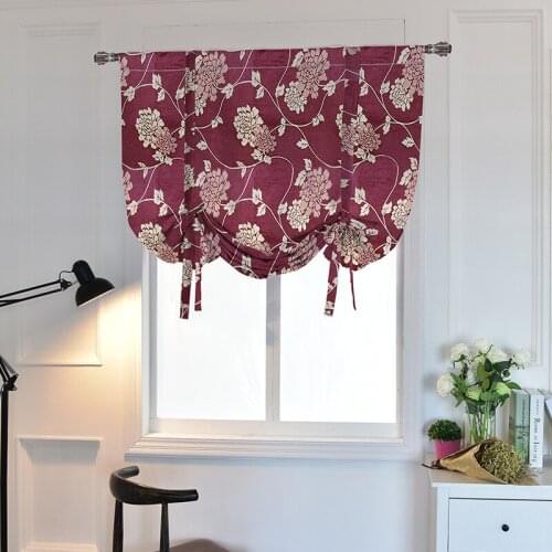New Jacquard Roman Curtain Cross Border Finished Curtain Wholesale Shade Roman Curtain Belt Curtain